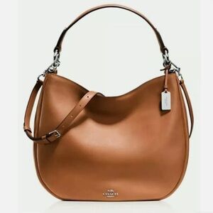 Coach 36026 Nomad Hobo In Glovetanned Leather In Saddle Brown